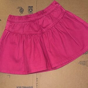 Girls' Fuchsia Tiered Skirt
